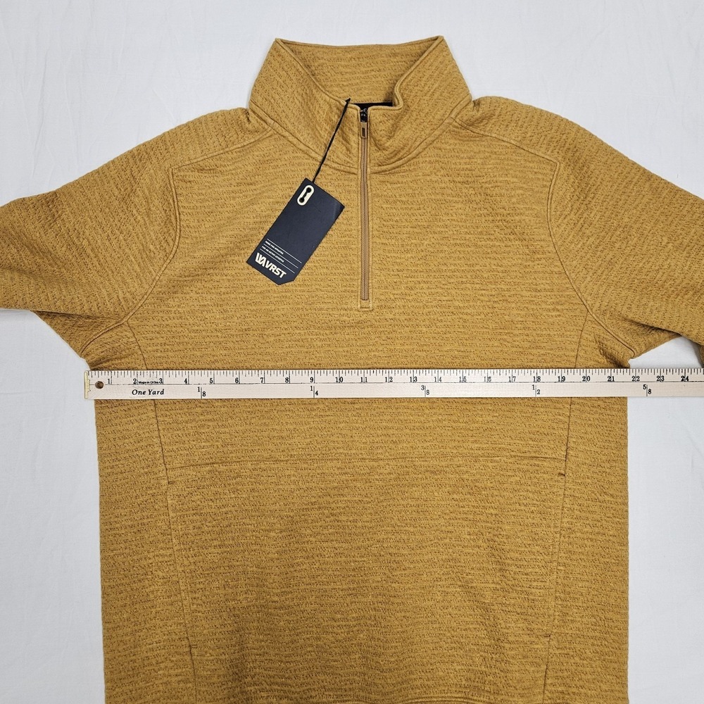 VRST Recharge Lunar 1/4 Zip Palomino Gold Heather Men's Size Medium - Picture 5 of 8